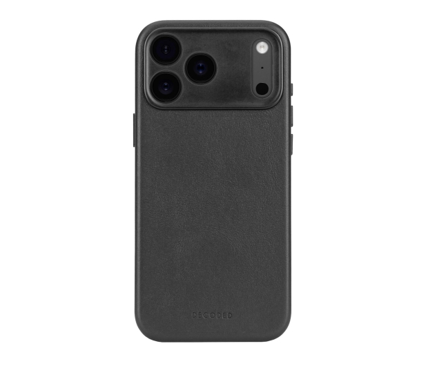 Decoded Leather Backcover, iPhone 17 Pro Max, Black - 1359114 - zdjęcie
