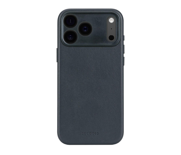 Decoded Leather Backcover, iPhone 17 Pro Max, Navy Shadow - 1359117 - zdjęcie