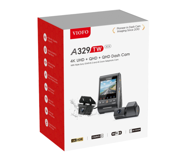 Viofo Rejestrator trasy A329TW 3CH GPS - 1358828 - zdjęcie 5