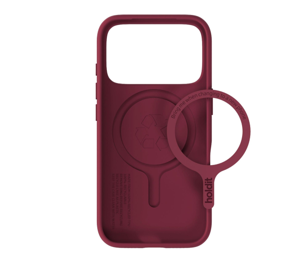 Holdit Soft Magsafe Case iPhone 17 Pro Max Red Velvet - 1361758 - zdjęcie 4