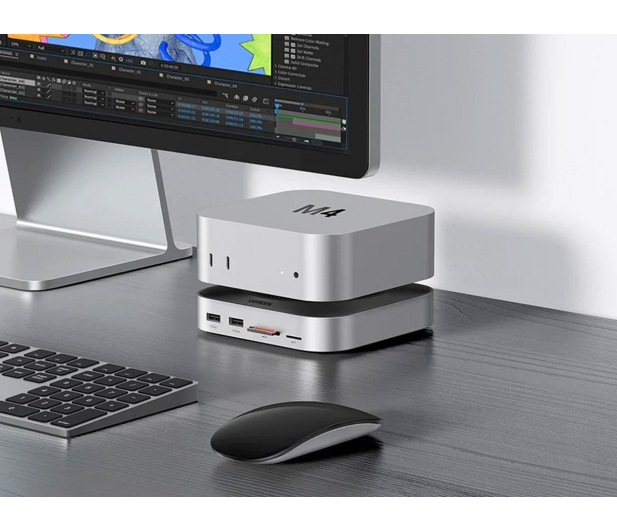 UGREEN Stacja dokująca 11 w 1 CM841 USB-C szara - 1501557 - zdjęcie 2