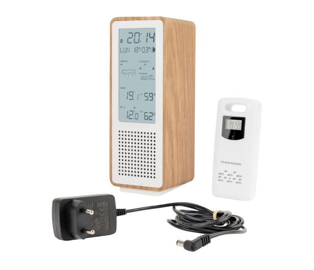 Thomson COSY Stacja pogodowa z radiem i głośnikiem BT biała - 1501902 - zdjęcie