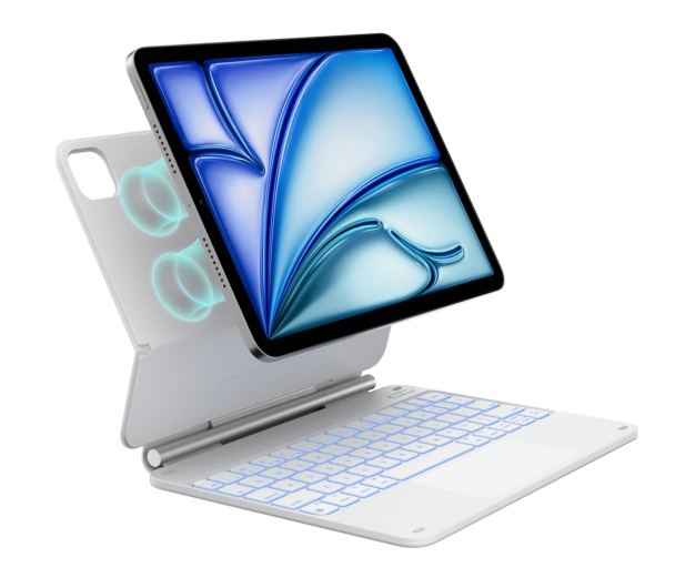 TYPECASE Etui Edge z klawiaturą do iPad Air 11" M2/M3/M4 biały - 1485367 - zdjęcie 2