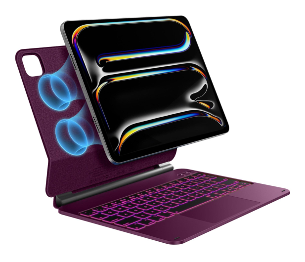 TYPECASE Etui Edge z klawiaturą do iPad Air 11" M2/M3/M4 malinowy - 1485370 - zdjęcie 2