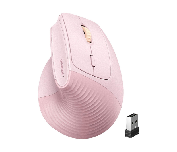 UGREEN Bezprzewodowa mysz M571 2.4GHz + BT różowa - 1501508 - zdjęcie