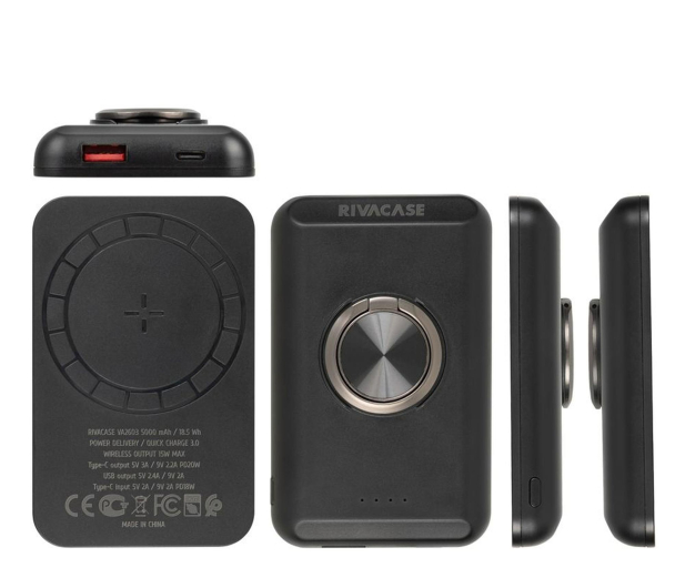 RIVACASE Powerbank VA2603 5000 mAh 20W czarny - 1503832 - zdjęcie 3