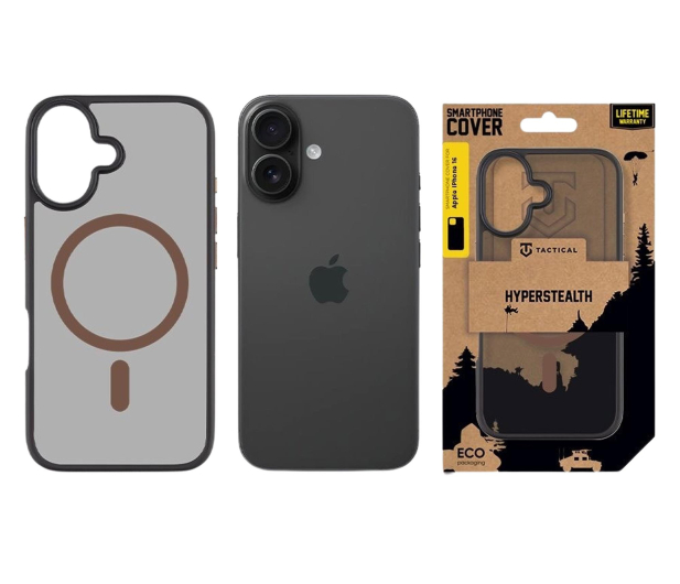 Tactical MagForce Hyperstealth 2.0 Kryt pro Apple iPhone 16 Black/Mou - 1514153 - zdjęcie 3
