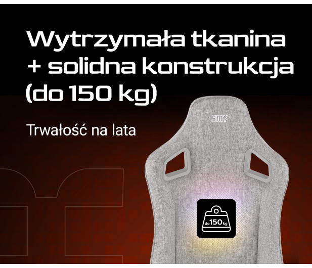 SMX Fotel gamingowy Ararat jasny szary - 1308833 - zdjęcie 7