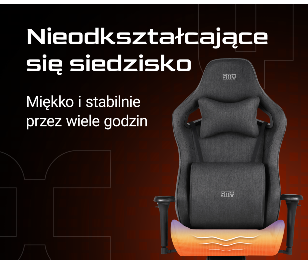 SMX Fotel gamingowy Ararat ciemny szary - 1308834 - zdjęcie 3