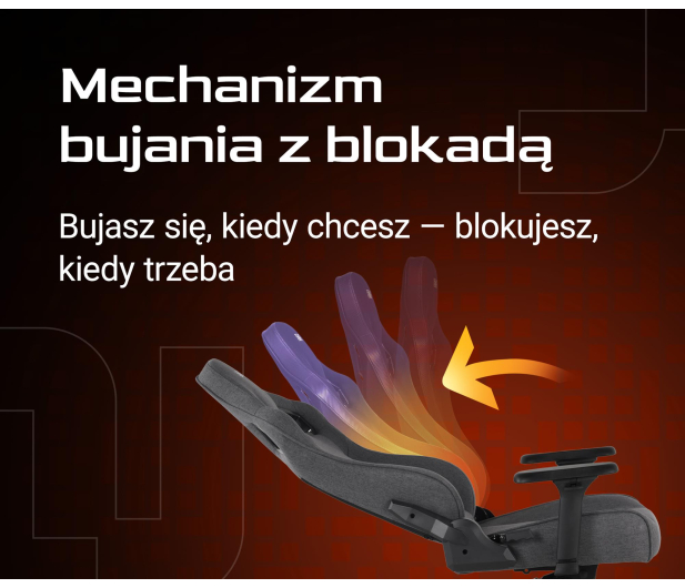 SMX Fotel gamingowy Ararat ciemny szary - 1308834 - zdjęcie 4