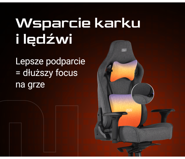 SMX Fotel gamingowy Ararat ciemny szary - 1308834 - zdjęcie 6