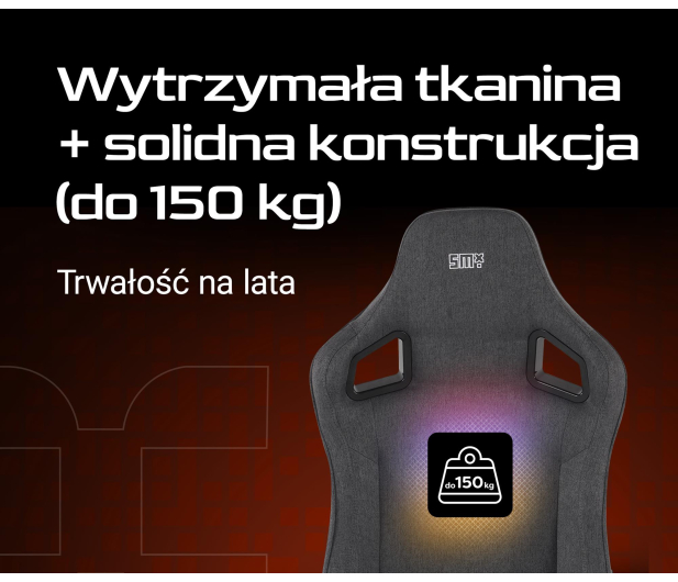 SMX Fotel gamingowy Ararat ciemny szary - 1308834 - zdjęcie 7