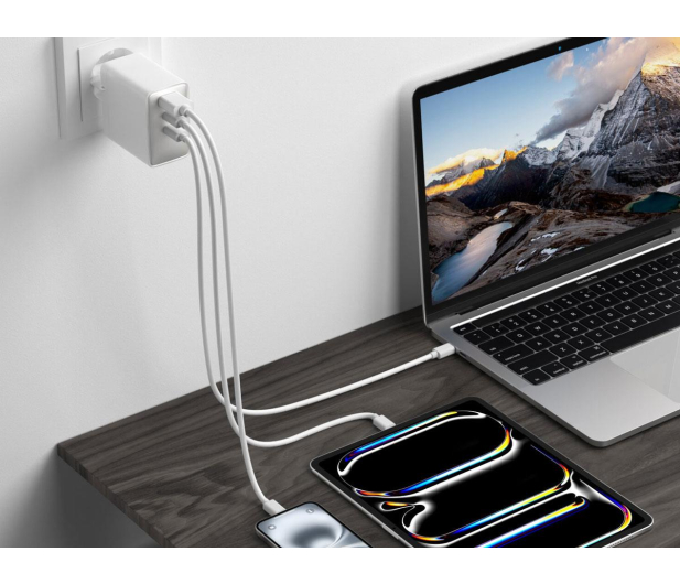 4smarts Ładowarka sieciowa Pocket GaN 100W 2xUSB-C + USB-A biały - 1512698 - zdjęcie 3