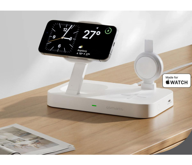 4smarts Stacja ładująca Qi2 Trident z szybką ładowarką Apple Watch - 1512715 - zdjęcie 3