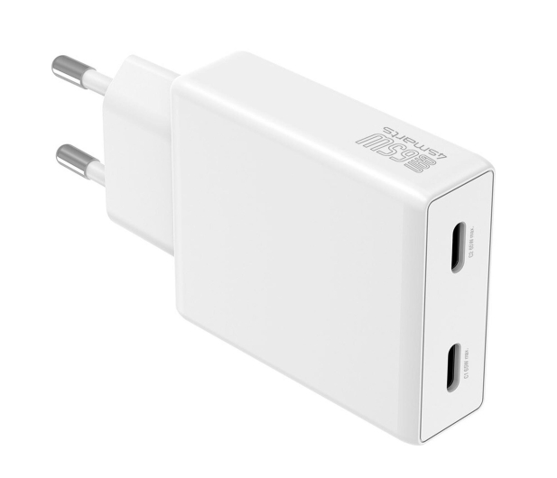4smarts Ładowarka sieciowa PDPlug Slim Dual 65W GaN 2xUSB-C biały - 1512696 - zdjęcie 3