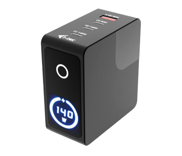 i-tec 140W Intelligent Multiport USB Charger USB-C USB-A LCD 1,5m - 1538055 - zdjęcie