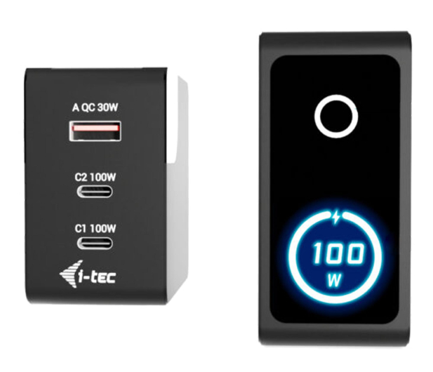 i-tec 100W Intelligent Multiport USB Charger USB-C USB-A LCD 1,5m - 1538054 - zdjęcie 3