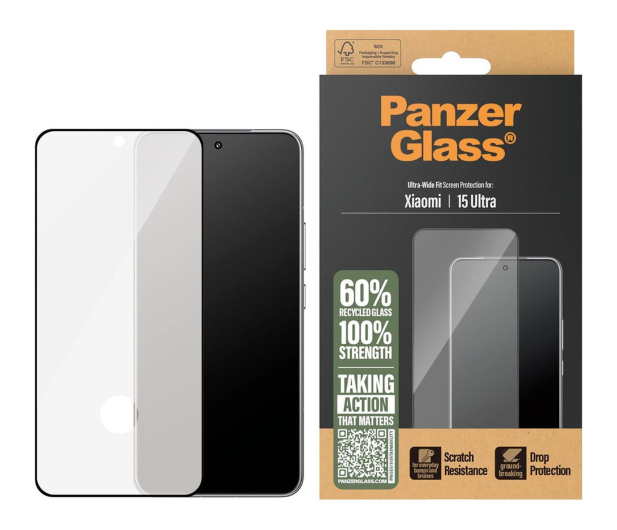 PanzerGlass Ultra-Wide Fit w. Black Frame do Xiaomi 15 Ultra - 1539000 - zdjęcie