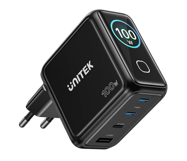 Unitek Ładowarka GaN z wyświetlaczem Rexo 100W - 1540412 - zdjęcie 2