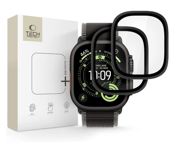 Tech-Protect Glass Ring 2-pack Apple Watch Ultra 1 / 2 / 3 (49 mm) czarn - 1540819 - zdjęcie