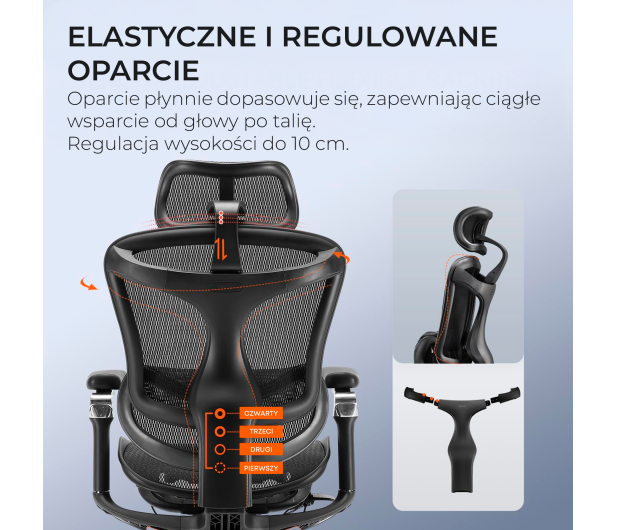 Sihoo DORO C300 PRO Mesh czarny - 1542252 - zdjęcie 7