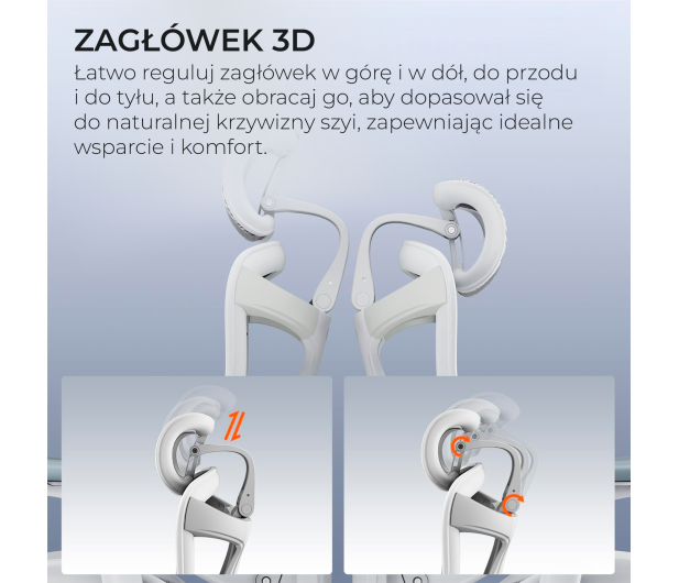 Sihoo DORO C300 PRO Mesh biały - 1542253 - zdjęcie 12