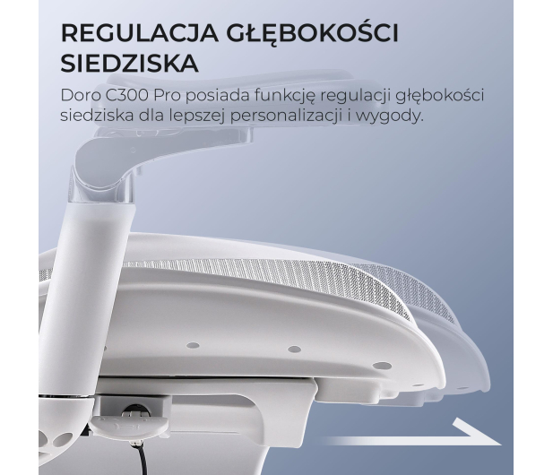 Sihoo DORO C300 PRO Mesh biały - 1542253 - zdjęcie 11