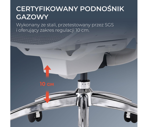 Sihoo DORO C300 PRO Mesh biały - 1542253 - zdjęcie 15