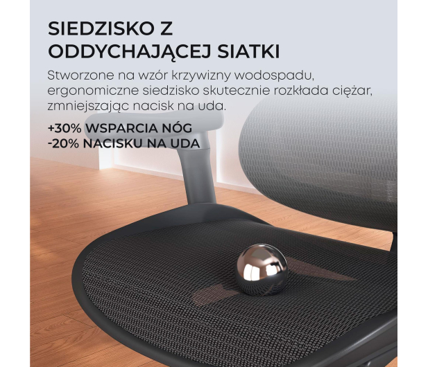 Sihoo DORO C300L Mesh czarny - 1542354 - zdjęcie 10