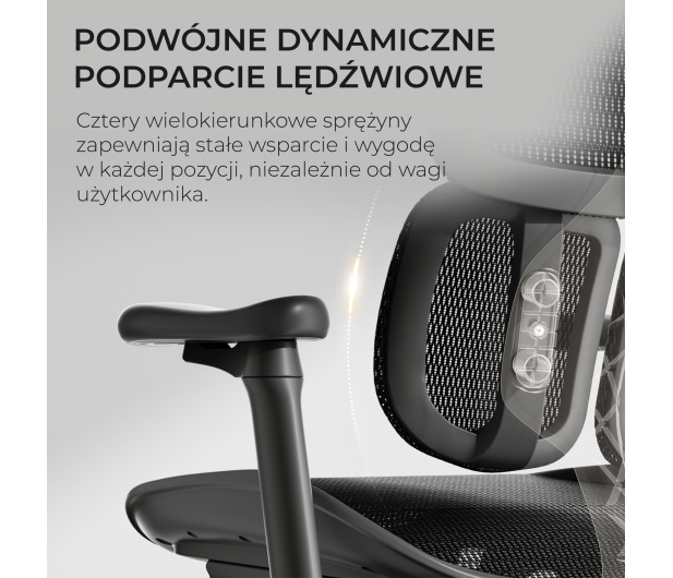 Sihoo DORO S100 Mesh czarny - 1542250 - zdjęcie 5