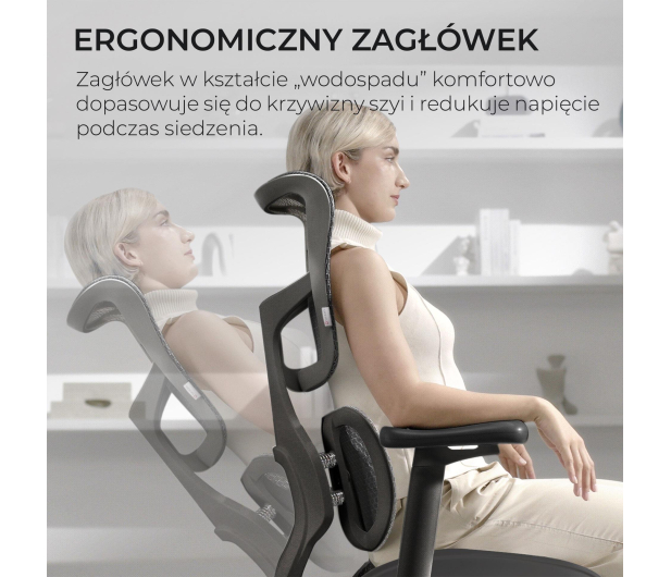 Sihoo DORO S100 Mesh czarny - 1542250 - zdjęcie 13