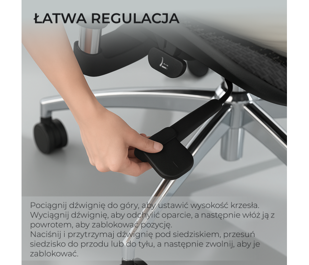 Sihoo DORO S100 Mesh czarny - 1542250 - zdjęcie 16