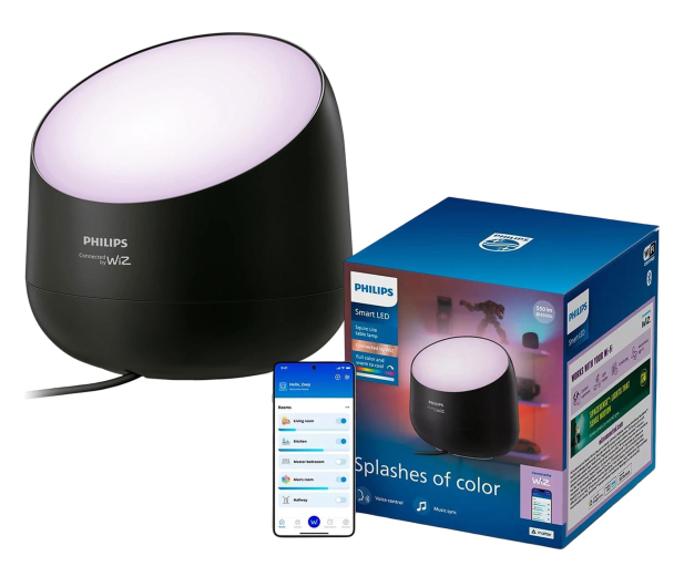Philips Smart lampa stołowa Squire Lite, czarna - 1541392 - zdjęcie