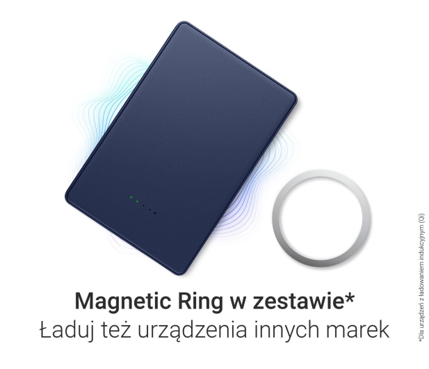 Silver Monkey Smart 5 000 mAh MagSafe UltraSlim 3w1 Głębinowy błękit - 1487254 - zdjęcie 8