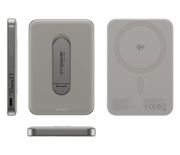 PanzerGlass empower Bank Spin Stand 5000mAh Titanium - 1546807 - zdjęcie 2