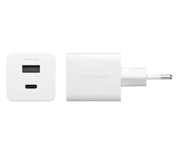 PanzerGlass empower Turbo 35W USB-C + USB-A Silver White - 1546799 - zdjęcie 3
