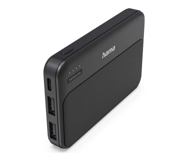 Hama POWER PACK POCKET 5 5000 mAh 2X USB-A ANTRACYT - 1548507 - zdjęcie 2