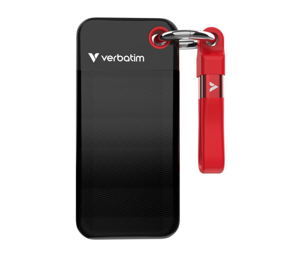Verbatim Pocket SSD 256GB Black/Red - 1532445 - zdjęcie