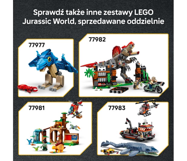 LEGO JURASSIC WORLD 77978 Ciężarówka do transportu młodego tyrano - 1547437 - zdjęcie 4