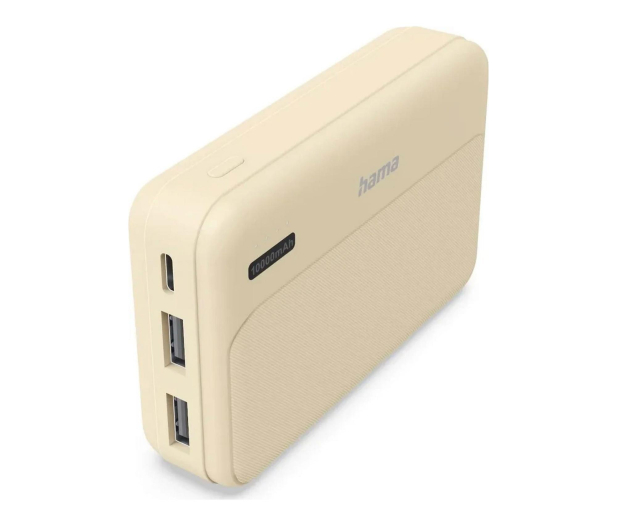 Hama POWER PACK POCKET 10 10000 mAh 2X USB-A PIASKOWY - 1548511 - zdjęcie