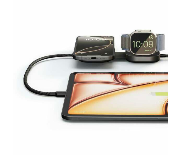 Zens Ładowarka indukcyjna 2w1 Pro 3 Qi2 15W USB-C/USB-C czarny - 1545345 - zdjęcie 3