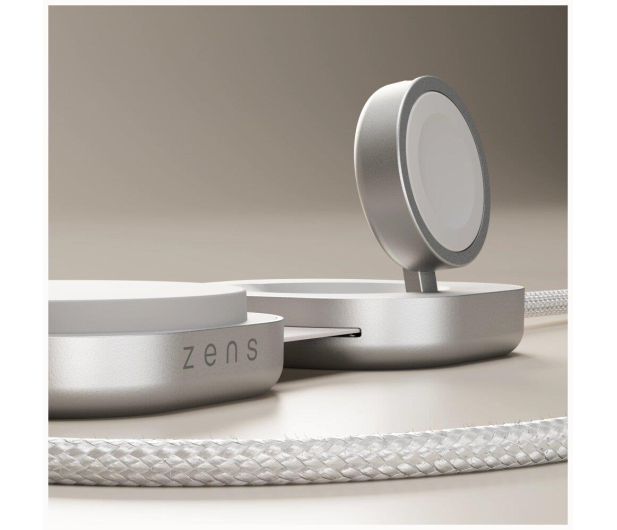 Zens Ładowarka indukcyjna 2w1 Pro 3 Qi2 15W USB-C/USB-C biały - 1545365 - zdjęcie 4