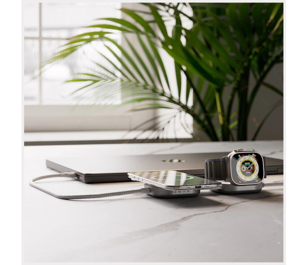 Zens Ładowarka indukcyjna 2w1 Pro 3 Qi2 15W USB-C/USB-C biały - 1545365 - zdjęcie 5