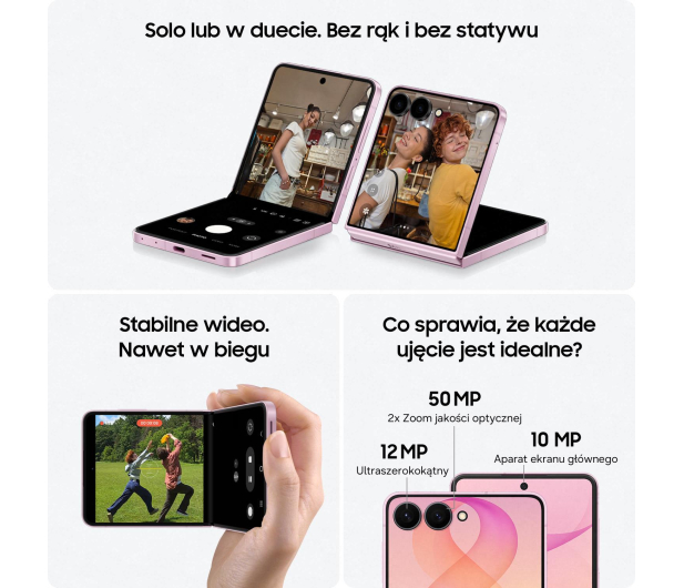 Samsung Galaxy Z Flip8 12/256GB Kremowy - 1549399 - zdjęcie 6