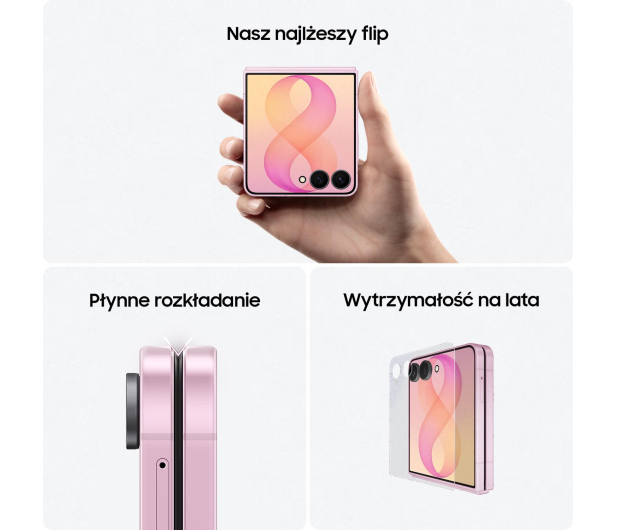 Samsung Galaxy Z Flip8 12/256GB Różowy - 1549394 - zdjęcie 5