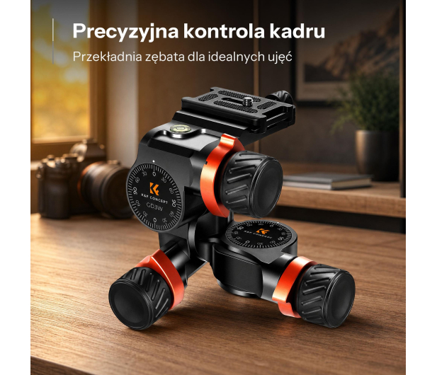 K&F Concept 3D z przekładnią zebątą GD3W - 1550457 - zdjęcie 2