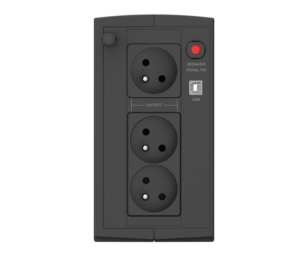 Ever DUO 850 PL AVR (850VA/550W, 3xPL, USB, AVR) - 1238596 - zdjęcie 3