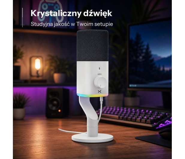 KRUX Qube XLR/USB White - 1550257 - zdjęcie 8