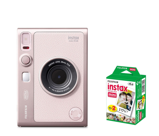 Fujifilm Instax Mini Evo różowy + wkłady (20 zdjęć) - 1568758 - zdjęcie