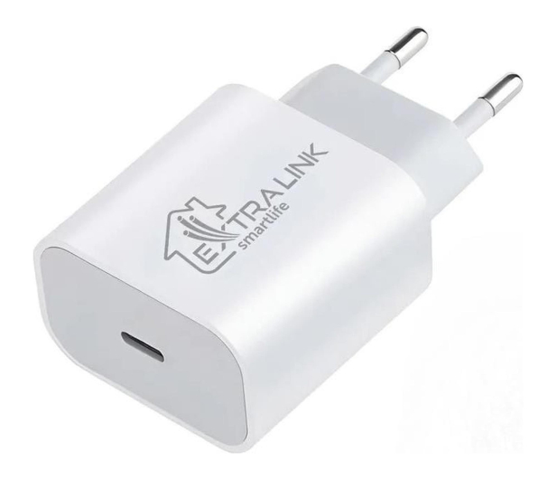 ExtraLink SMART LIFE CHARGER 20W, USB-C, WHITE, CHARESL03 - 1570046 - zdjęcie